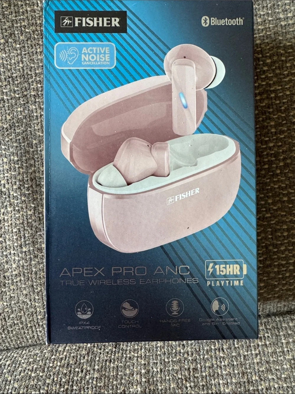 Fisher Apex Pro ANC True Wireless Earbuds - Pink
